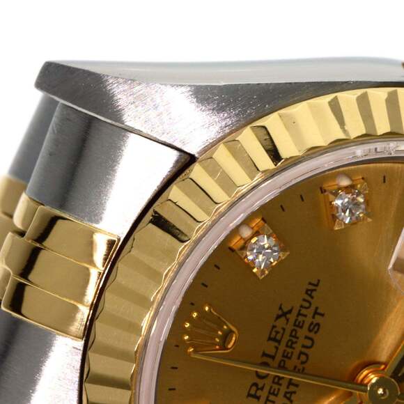 Rolex 69173G Datejust 10P Diamond Watch Stainless Steel/SSx18KYG Women's ROLEX - Picture 15 of 16